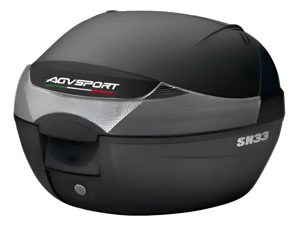 [D0B33200] Baul Moto Trasero Top Case Sh33 Agvsport By Shad 1 Casco Rpm Negro