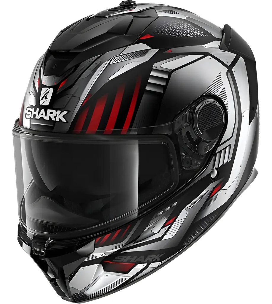[HE7058EKUSM] Casco Integral Moto Shark Spartan Gt Pro Doble Visor Rpm Negro/rojo Replikan Mate M
