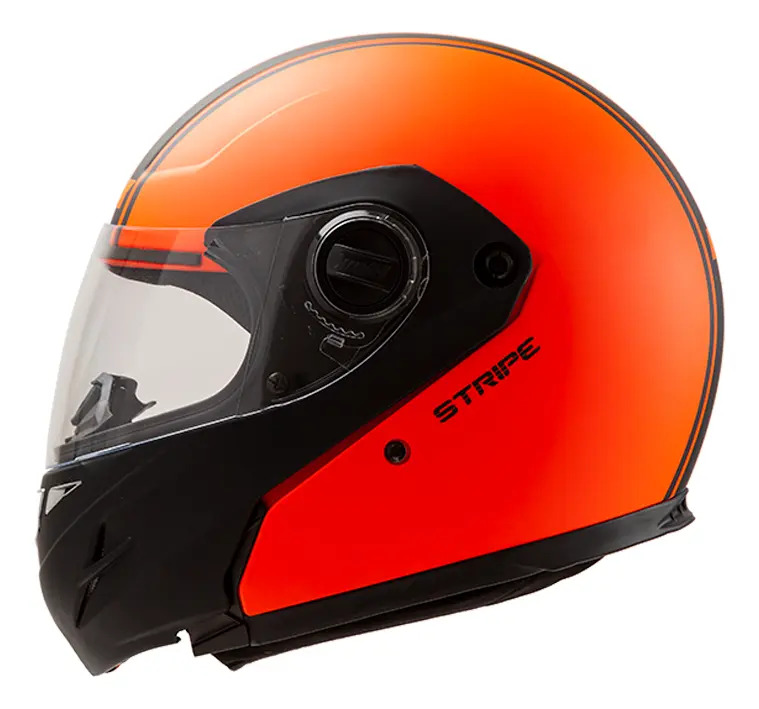 [HRM506] Casco Moto Modular Rebatible Hawk Rs5 Stripe (Negro, L)
