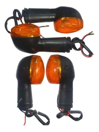 [VSJ3S] Giros Luz Yamaha Ybr 125 Ed Factor Full X4 2 Largos 2 Cortos (Gris)