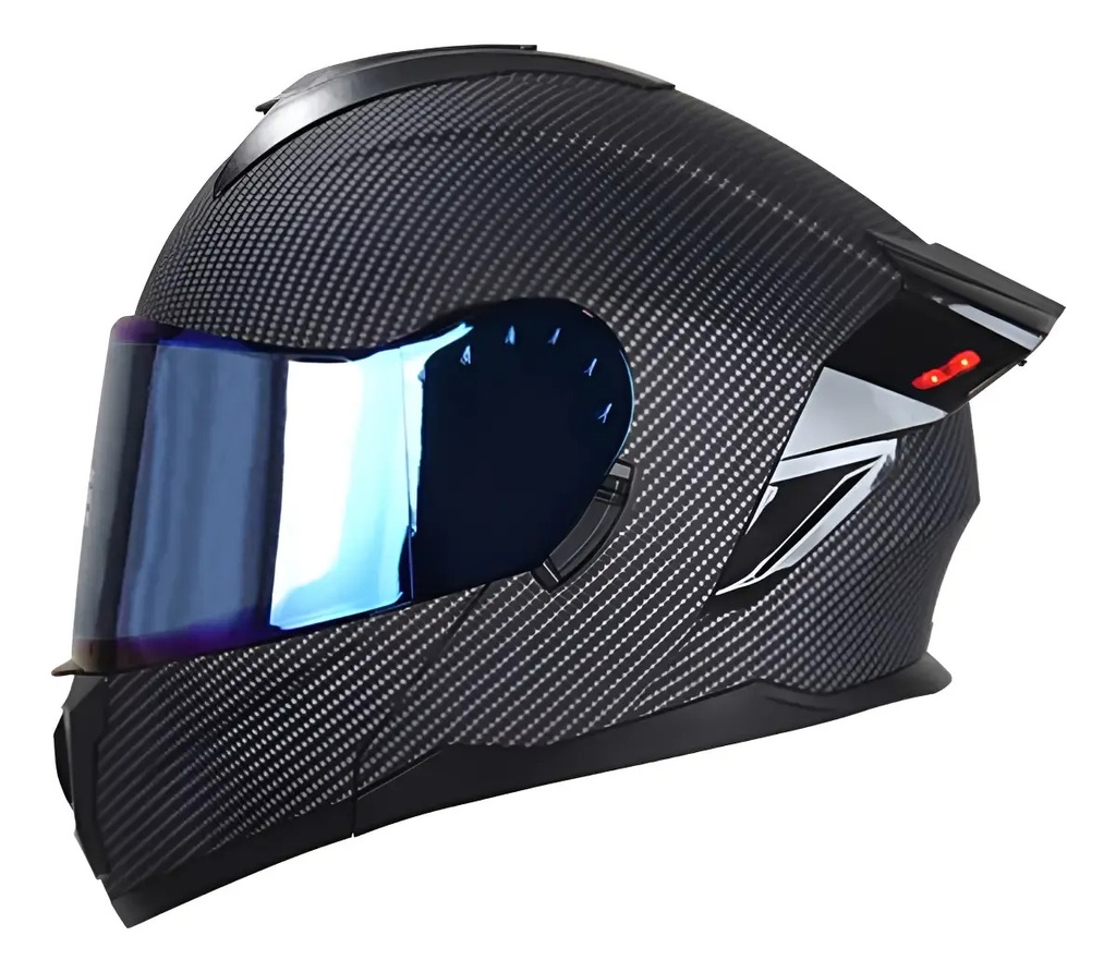 CASCO ABATIBLE/FLIP UP HELMET EDGE SOLID CARBON DECAL L