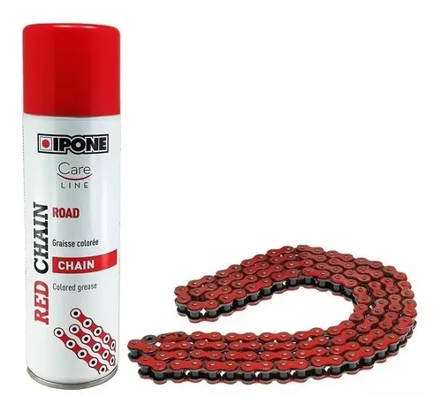 [36939] Lubricante De Cadena Ipone White Chain Road 250 Ml (Rojo)