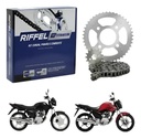 Transmision Riffel Zanella Rx 150 Cg 125 Piñon Corona Cadena Gris