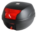 Baul Givi Moto Top Case E29n 29 Lts Reflectivo Monolock Rpm Negro/rojo