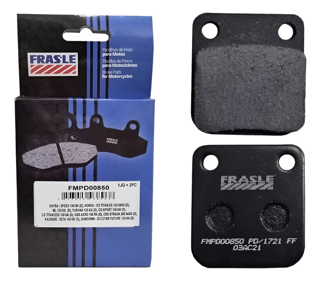 [10850] Pastillas De Freno Fras-Le FMPD00850 Honda CG Titan 125 150