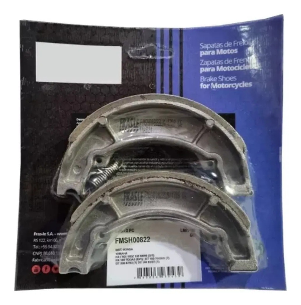 [10822] Frasle Zapata De Freno Yamaha Ybr 125 Xtz Fz 16 Pd 822