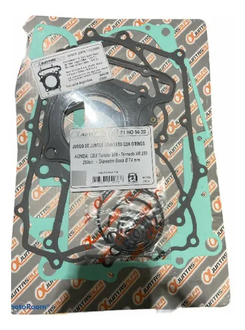 [1572/00104-627] Juego De Juntas De Motor Con O-Rings Alfa 01HO5620 Honda XR 250 Tornado CBX 250 Twister