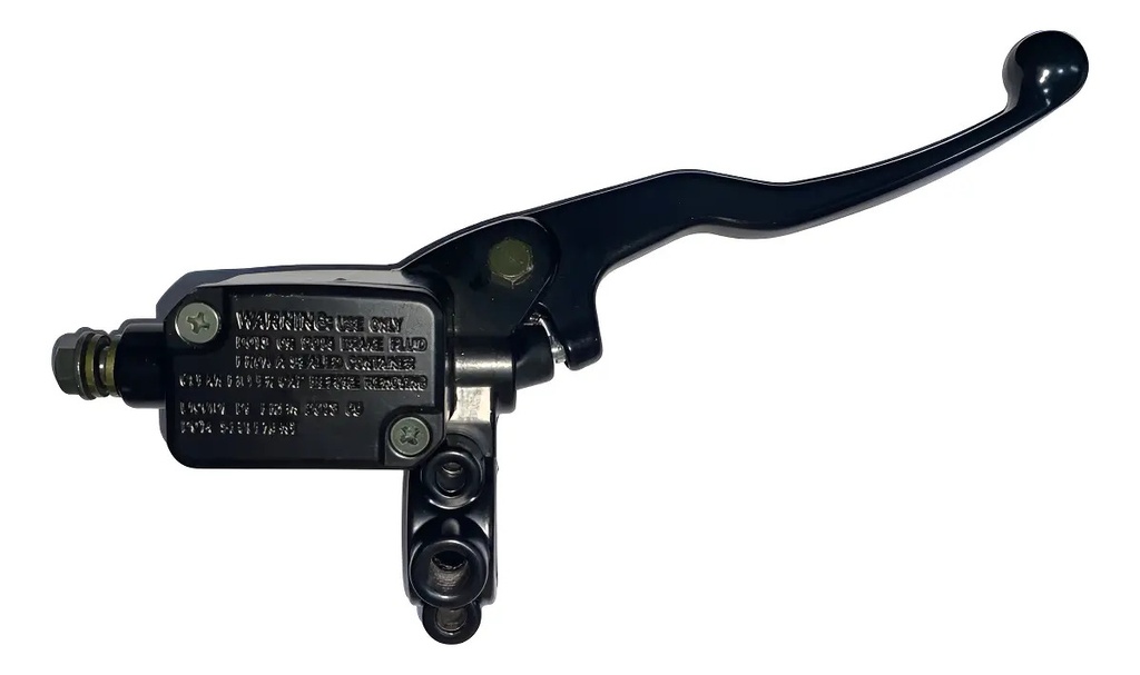 [MOT-MAFRBJ] Bomba De Freno Rouser Ns 200 Manija Soporte Y Bulbo Neo Force  Negro