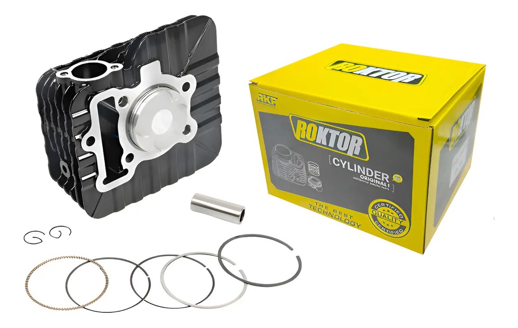 [ROKTOR.CIL.16] Kit Cilindro Completo Moto Bajaj Rouser Ns 160 Roktor