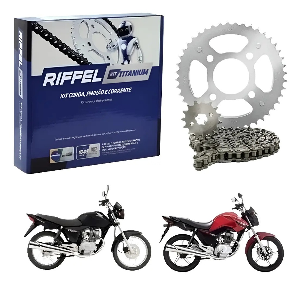 [70766] Kit de Transmision Riffel 16-43 428H Honda CG Titan 150