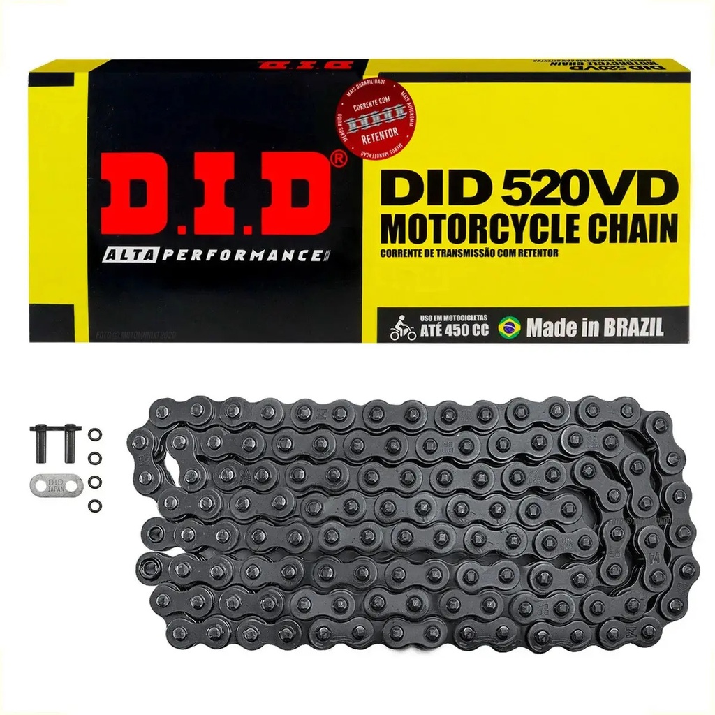 [2030] Cadena Transmision Did 520 X 106 Brasil Cbx 250 Klr Oring