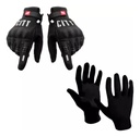 Guantes Moto Invierno Mad Motor Negro City Urbano Táctil Protector Nudillos L