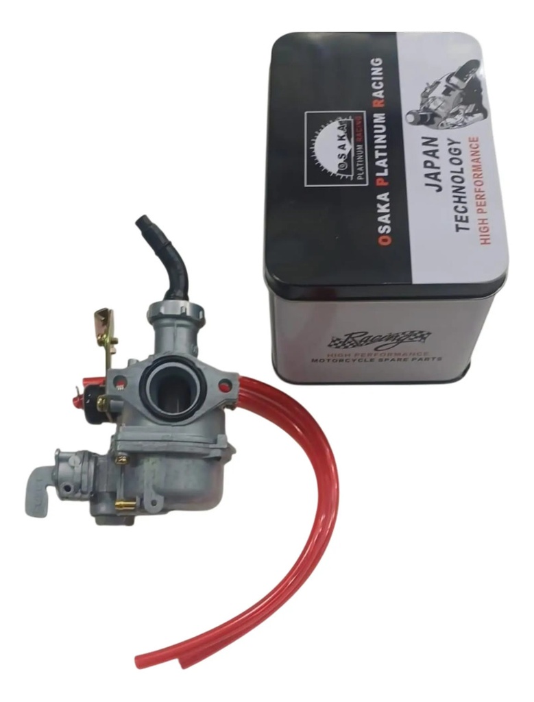 [MOT-CAR125PL] Carburador Osaka Platinum Cortina 18mm Admision 22mm Gilera Smash Potenciado a 125