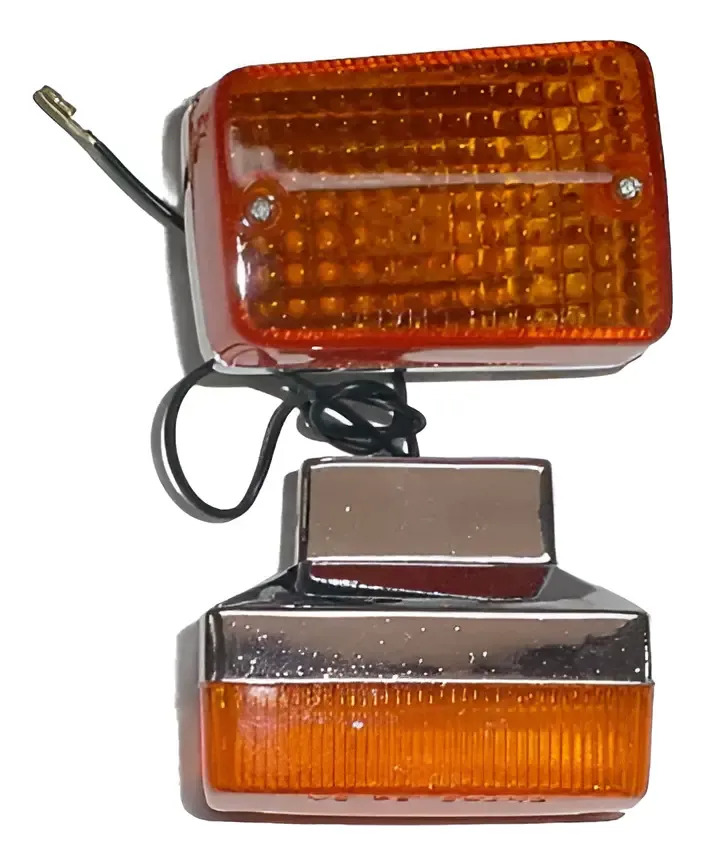 [9793G.9793G] Juego De Farol Giro Cono Power Honda C90 Delantero Gris