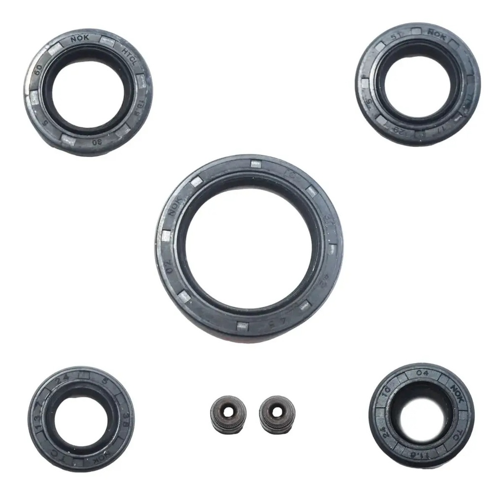 Set 5 Retenes De Motor Gilera Smash 110 Rpm
