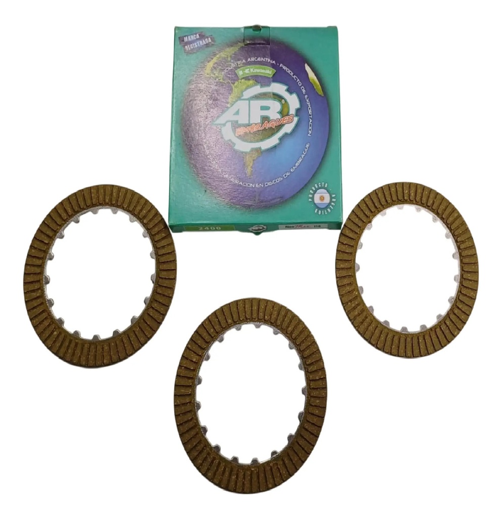 [2400] Discos De Embrague Ar   Kawasaki Neo Max 110