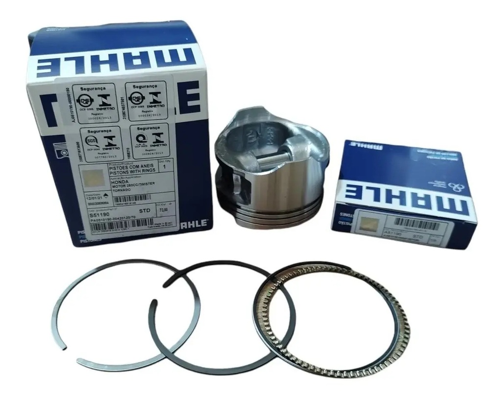 [MOT-2225] Kit Pistón Mahle Brasil Honda Xr 250 Cbx 250 Tornado 1.00 *