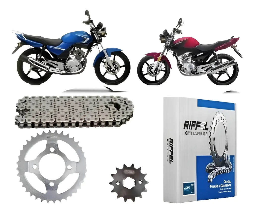[70764] Kit de Transmision Riffel 14-43 428H Yamaha YBR 125 Factor