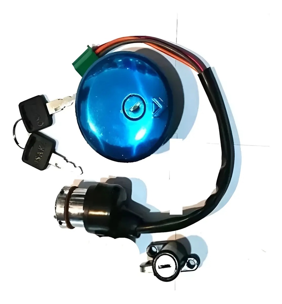 [KTC201] Kit de Cerradura 6 Cables (Contacto y Tapa de Tanque) Suzuki GN 125