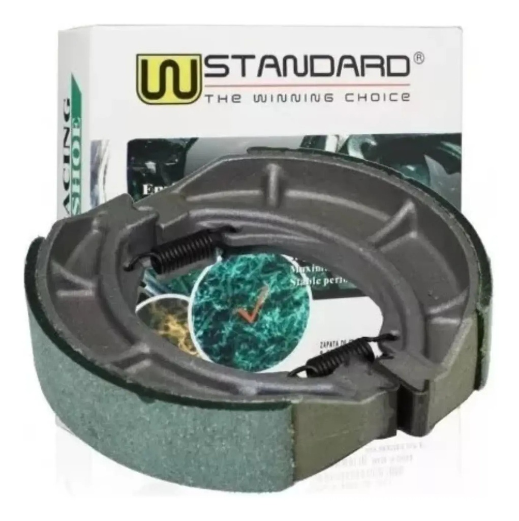 [W58272] Zapatas de Freno W Standard Suzuki GN 125 / EN 125 / Bajaj Rouser 135