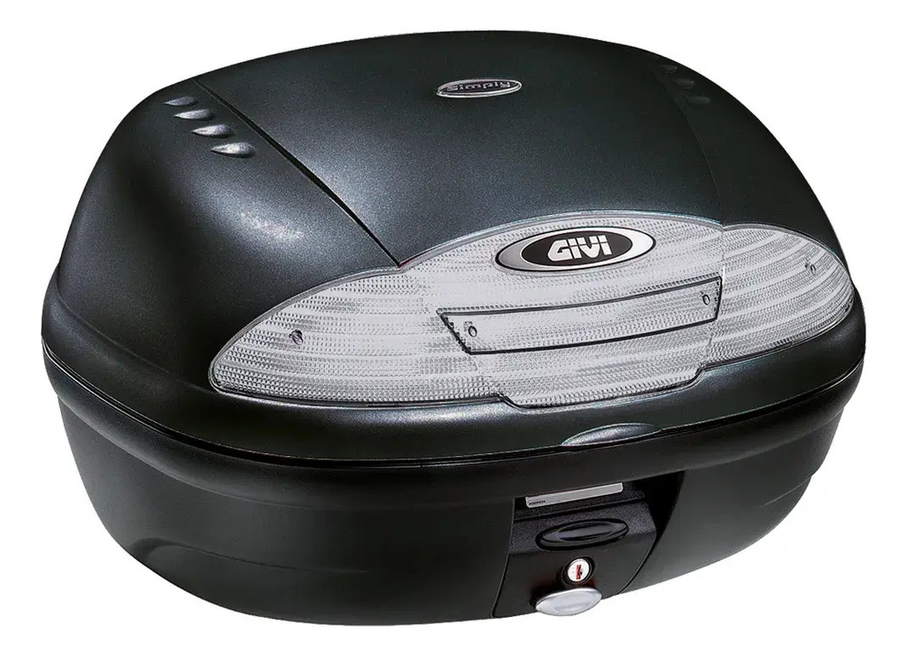 [E450NT] Baul Moto Givi E450nt Fume 45 Litros 2 Cascos Monolock Negro/fumé