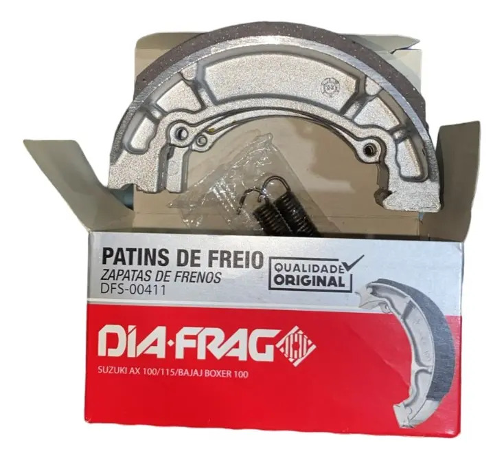 [1521/00130-134] Zapata de Freno Juego Suzuki AX 100 (A100) Diafragma