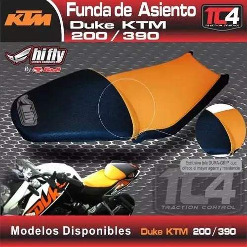 [GAMA-KTMDTC4N.NJ] Funda de Asiento TC4 Antideslizante KTM Duke 200 390