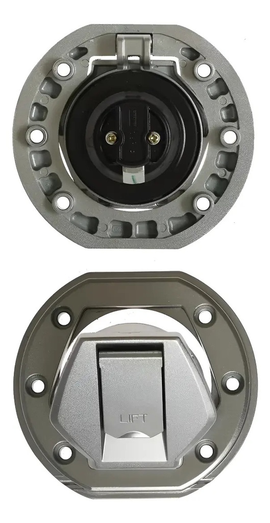 [TPT032] Tapa Tanque Nafta Bajaj Ns 200 Con Llave Gris