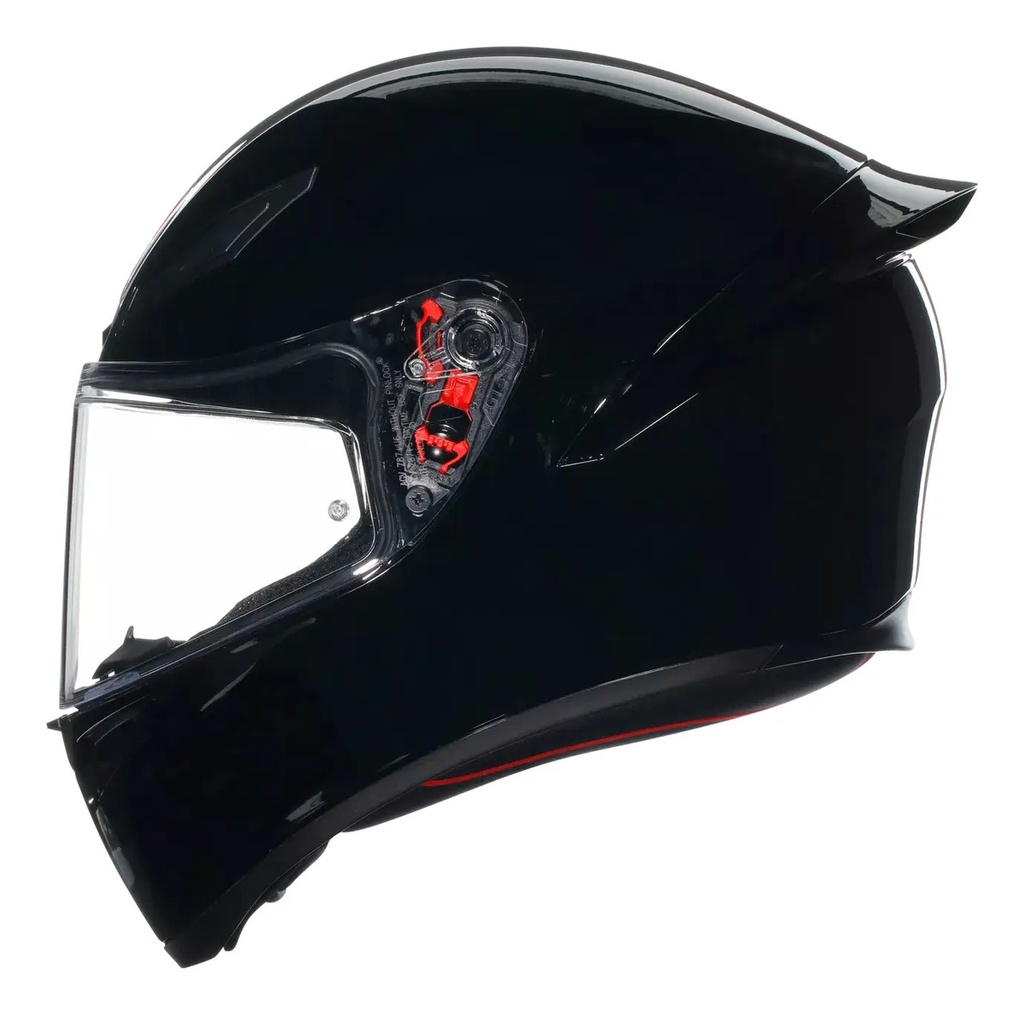 Casco Moto Integral Agv K1 S Alerón Integrado Rpm Negro Solid Brillante Xl