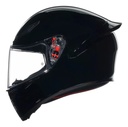 Casco Moto Integral Agv K1 S Alerón Integrado Rpm Negro Solid Brillante Xl