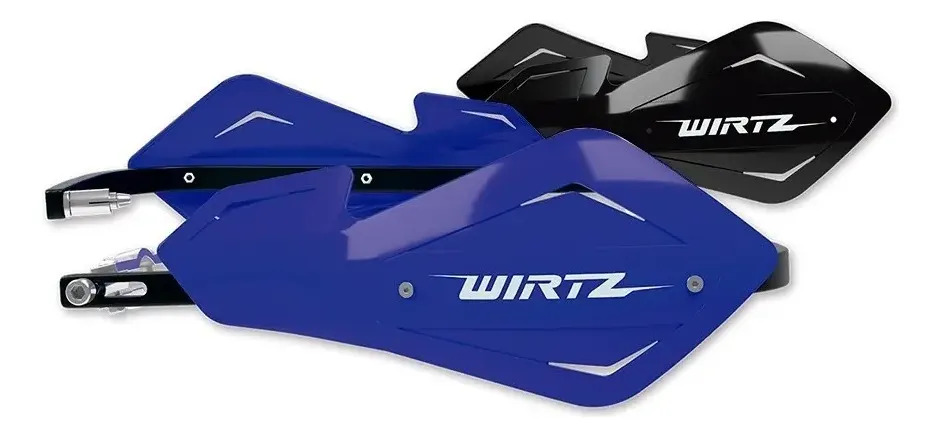 [SHOCKMT-AZ] Cubre Manos Shock Metal Alma Aluminio Wirtz Azul Y Negro Rpm Izquierdo/derecho