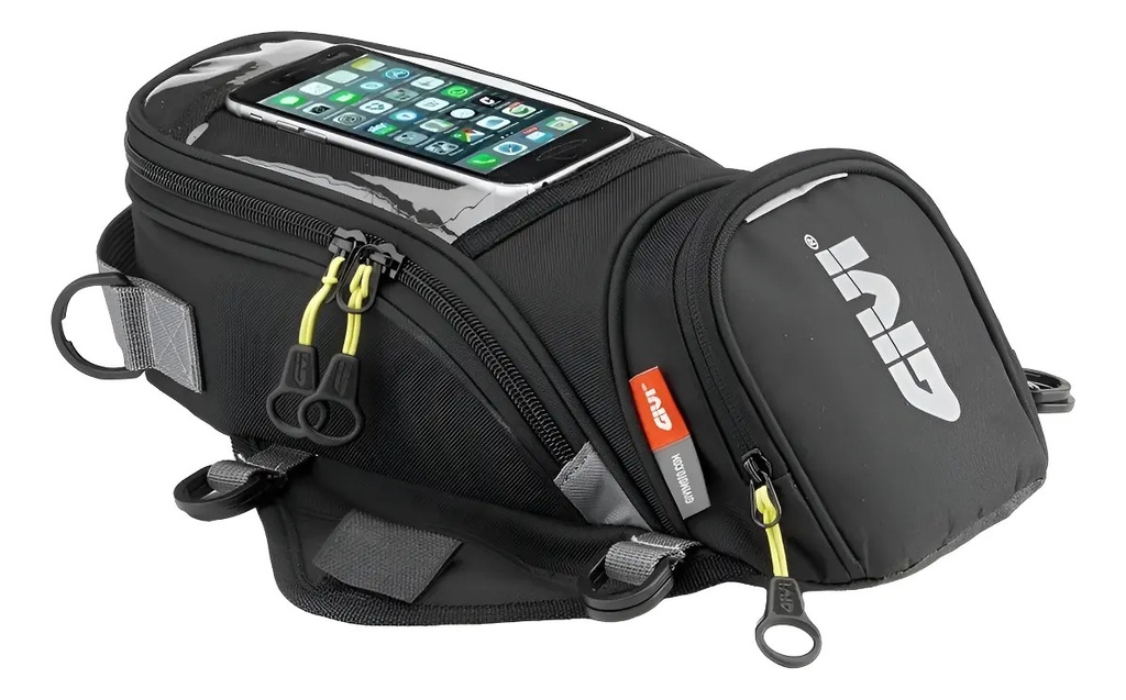 [EA138B] Bolso Moto Tanque Con Imanes Givi 6lt Viaje Touring Rpm 764 Gris Oscuro