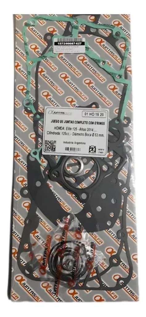 [1572/00087-627] Juego de Juntas de Motor Alfa Honda Elite 125