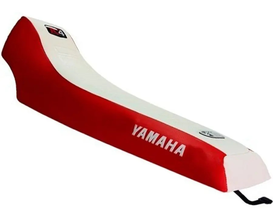 [XTZ125TC4BR] Funda Asiento Tc4 Yamaha Xtz 125 Anti Gripp Anti Deslizante  Blanco Con Rojo