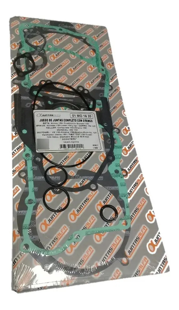 [1572/00177-627] Juego Juntas Motor Completo C/ Orings Motomel Vx 150 Alfa 