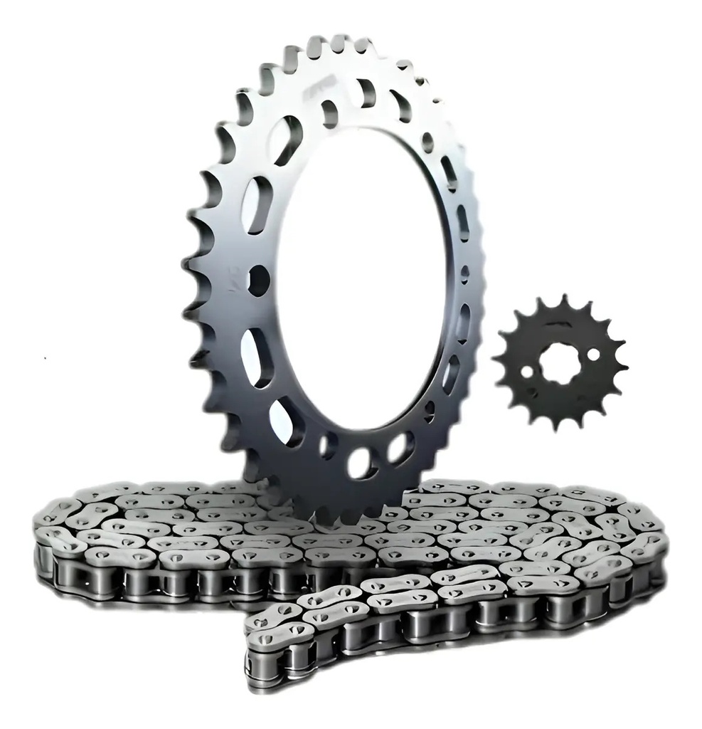 [70763] Kit Riffel Honda Nx 200 Piñon Corona Cadena 13/43/104 Plateado
