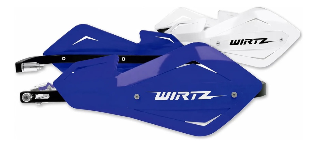 [SHOCKMT-AB] Cubre Manos Alma Aluminio Wirtz Azul C / Blanco Premium  Azul/blanco Izquierdo/derecho