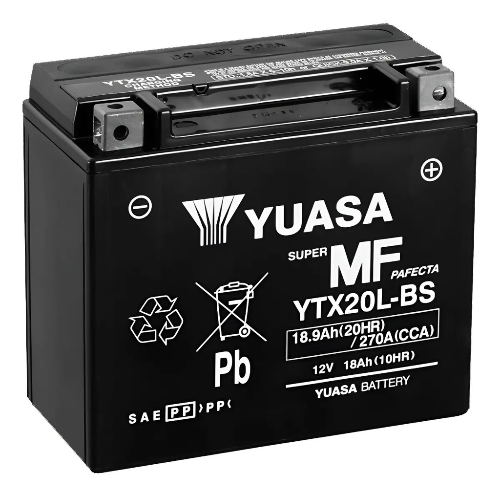 [7080] Batería Moto Yuasa Ytx20l-bs Ytx20lbs Gel Rpm