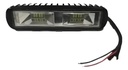 Luz Led Auxiliar  Moto Rectangular  12w Universal  Rpm Cable Negro Blanco Frío