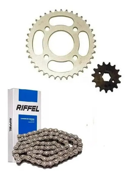 [KCP-208.10017] Kit de Transmisión Corona 48T Piñón 16T y Cadena Riffel 428H x 134 Honda XR 160 190