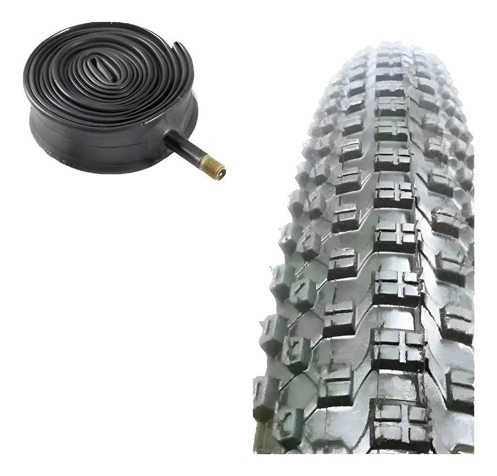 [21571/24335] Cubierta Imperial Cord 26 X 1.90 Taco Chico + Camara Bici  Negro