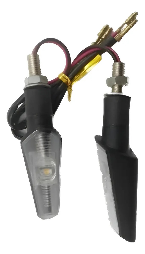 [MOT-QLED102] Juego Giños  Luz Giros  Universal 1 Led Moto 8cm De Largo Izquierdo/derecho