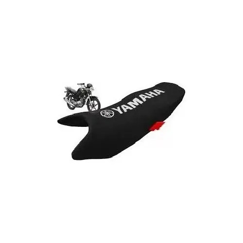[6015] Funda Asiento Yamaha New Crypton Estampada Avs Con  Elastico Negro