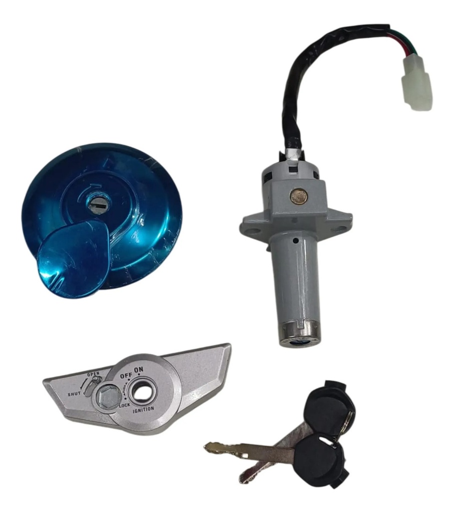 [MOT-LLAV151] Kit Llave Contacto Rpm Tapa Tanque Honda Cg 150