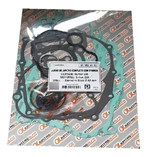 [1572/00165-627] Juego de Juntas de Motor Completo con O'ring Alfa Motomel Sirius 200