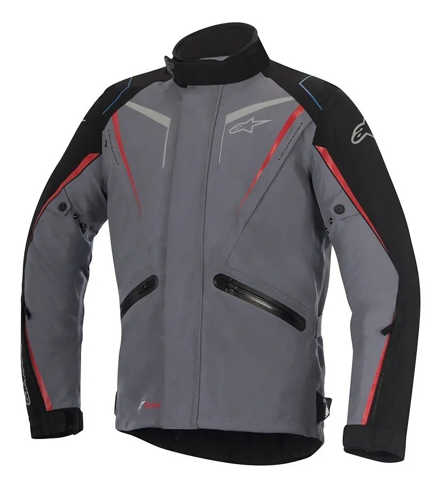 [3206017XL 1018] Campera Moto Viajes - Yokohama Drystar Jacket -  Alpinestars Negro Liso Xl