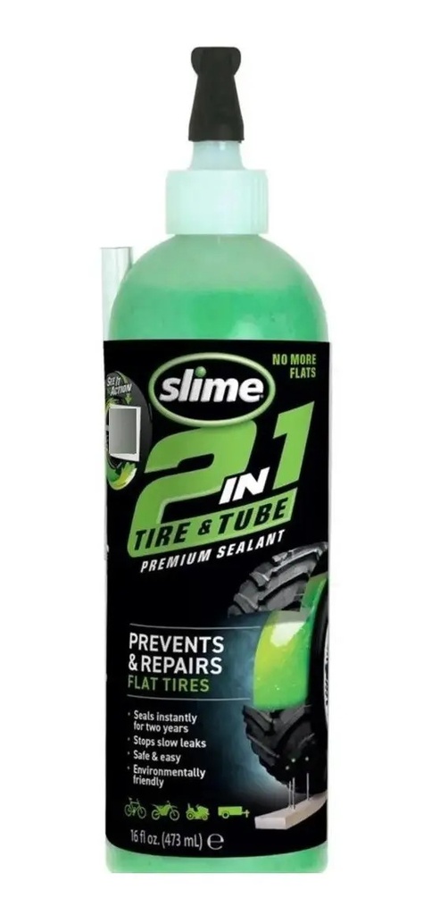 [10193] Sellador Slime 16oz 2 En 1 Para Cubiertas Con Y Sin Camara 