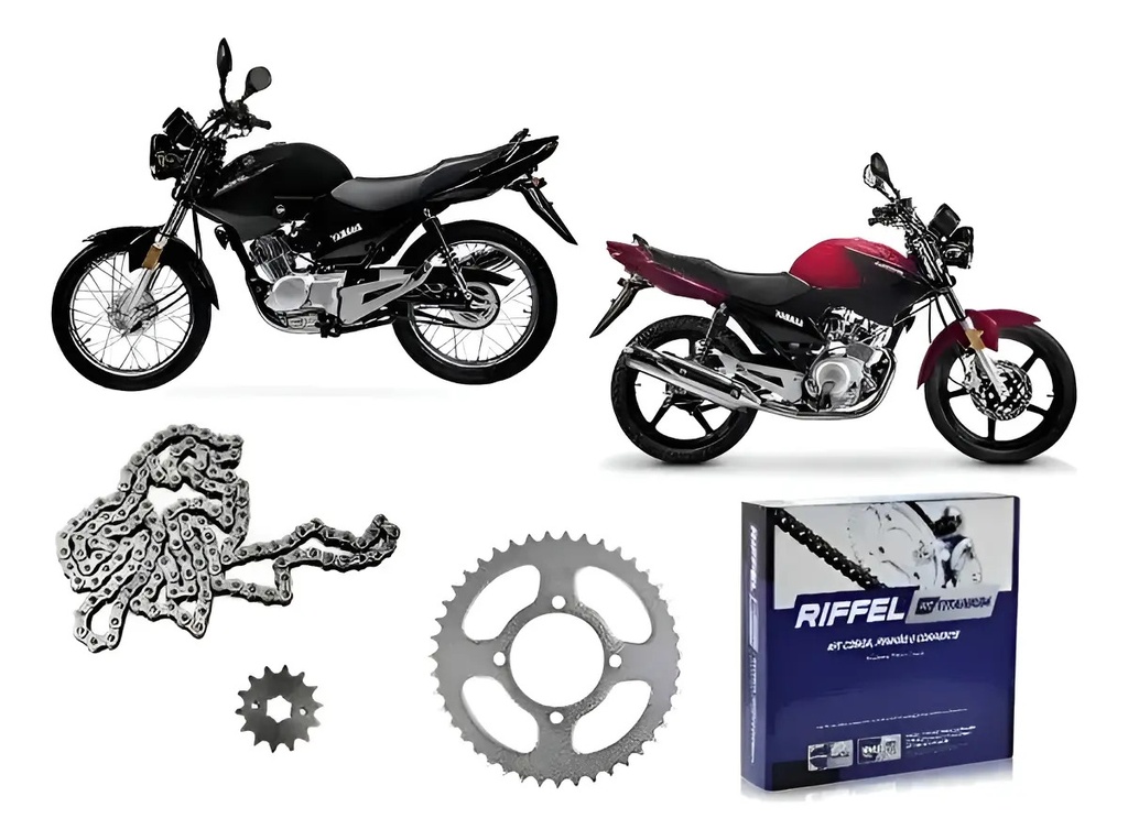 [70765] Transmision Riffel Yamaha Ybr 125 Ed Piñon 14 Corona 45 Gris