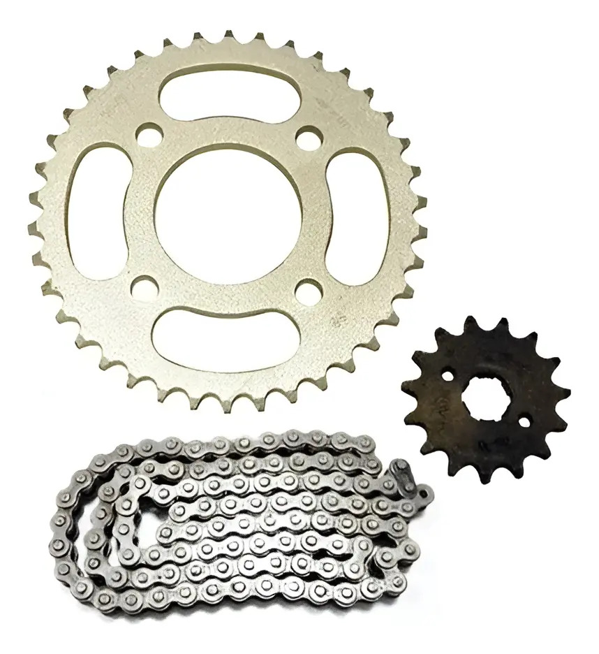[KIT800] Kit Transmision  Gilera  Smash Beta Keller 110 Cadena Riffel Gris