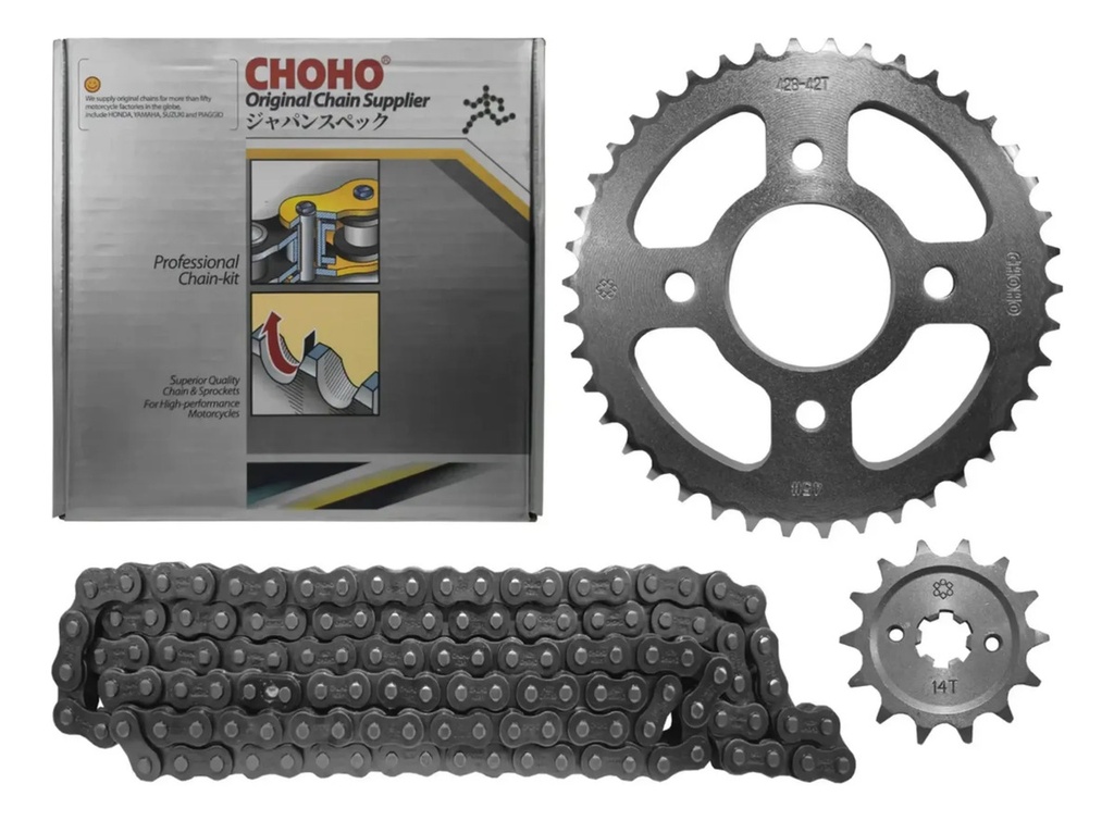 [HKC043] Kit Transmision Choho Bajaj Rouser  135  Gris